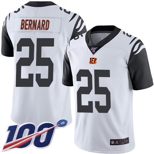 Cincinnati Bengals Limited White Men Giovani Bernard Jersey NFL Footballl #25 100th Season Rush Vapor Untouchable